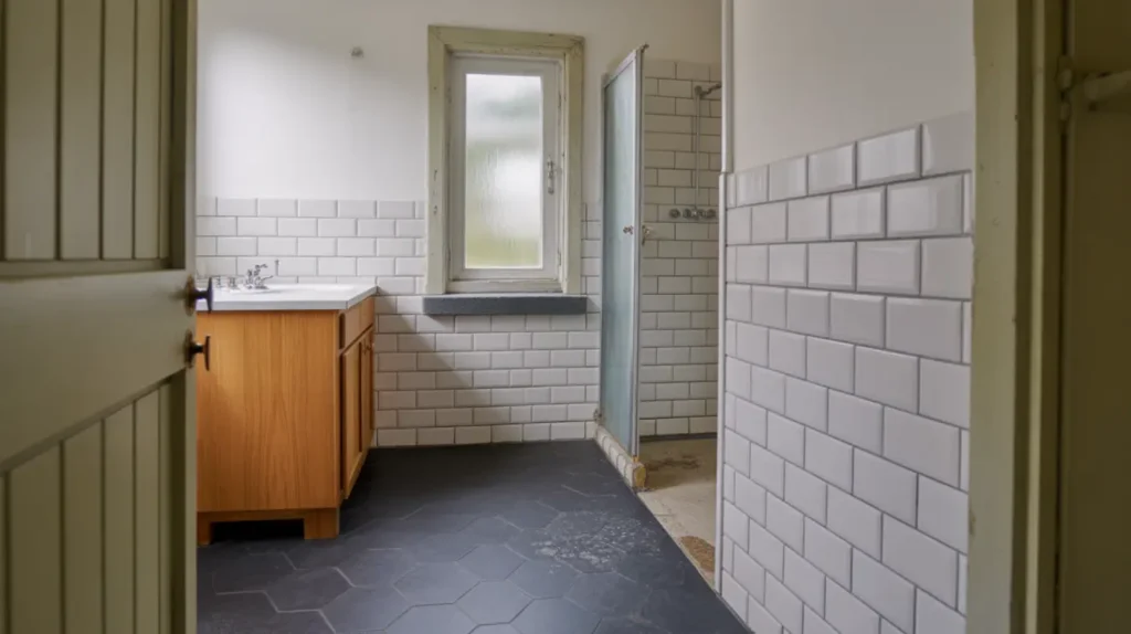 totalrenovering av badrum i radhus i sby gustavsberg