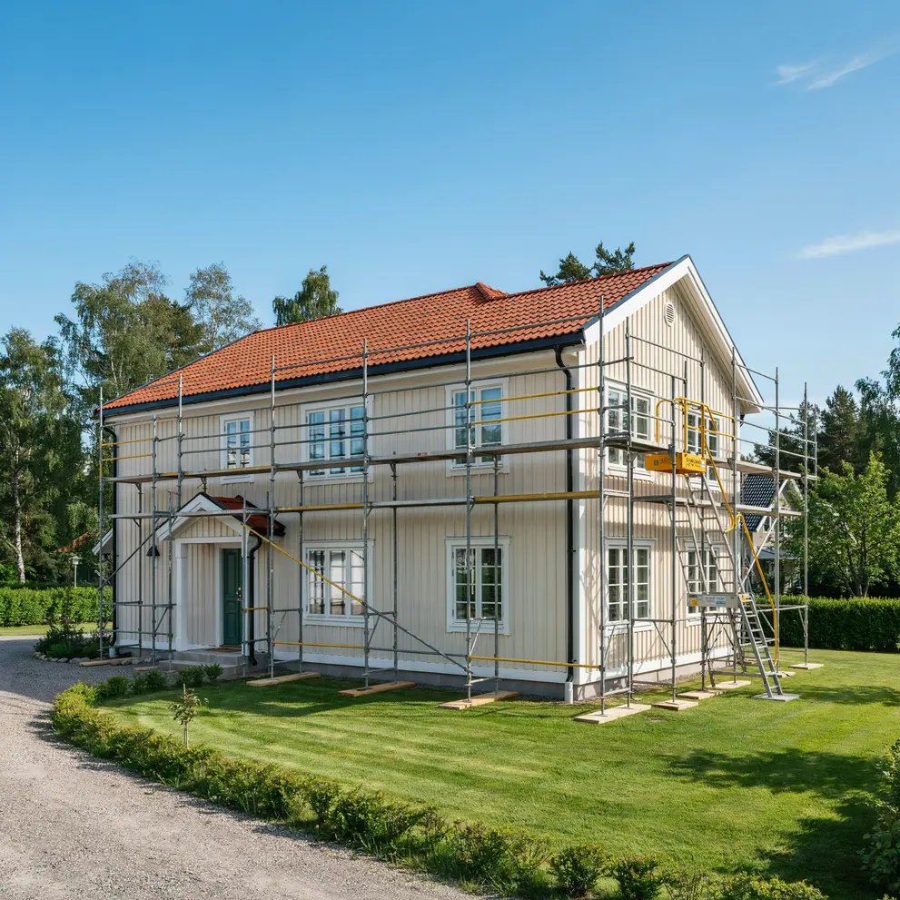 hyr byggstallning bygg stallning i gustavsberg varmdo nacka stockholm